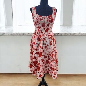 NWT Weaselwear Red Splatter Swing Dress